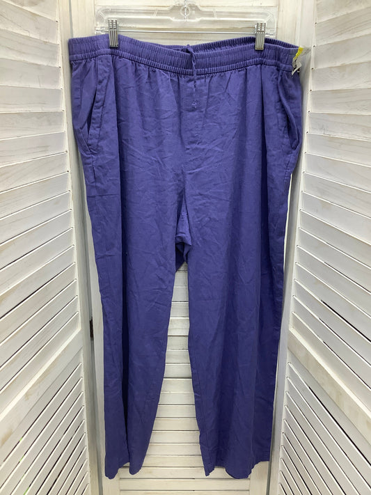 Pants Linen By Old Navy In Blue, Size: Xl