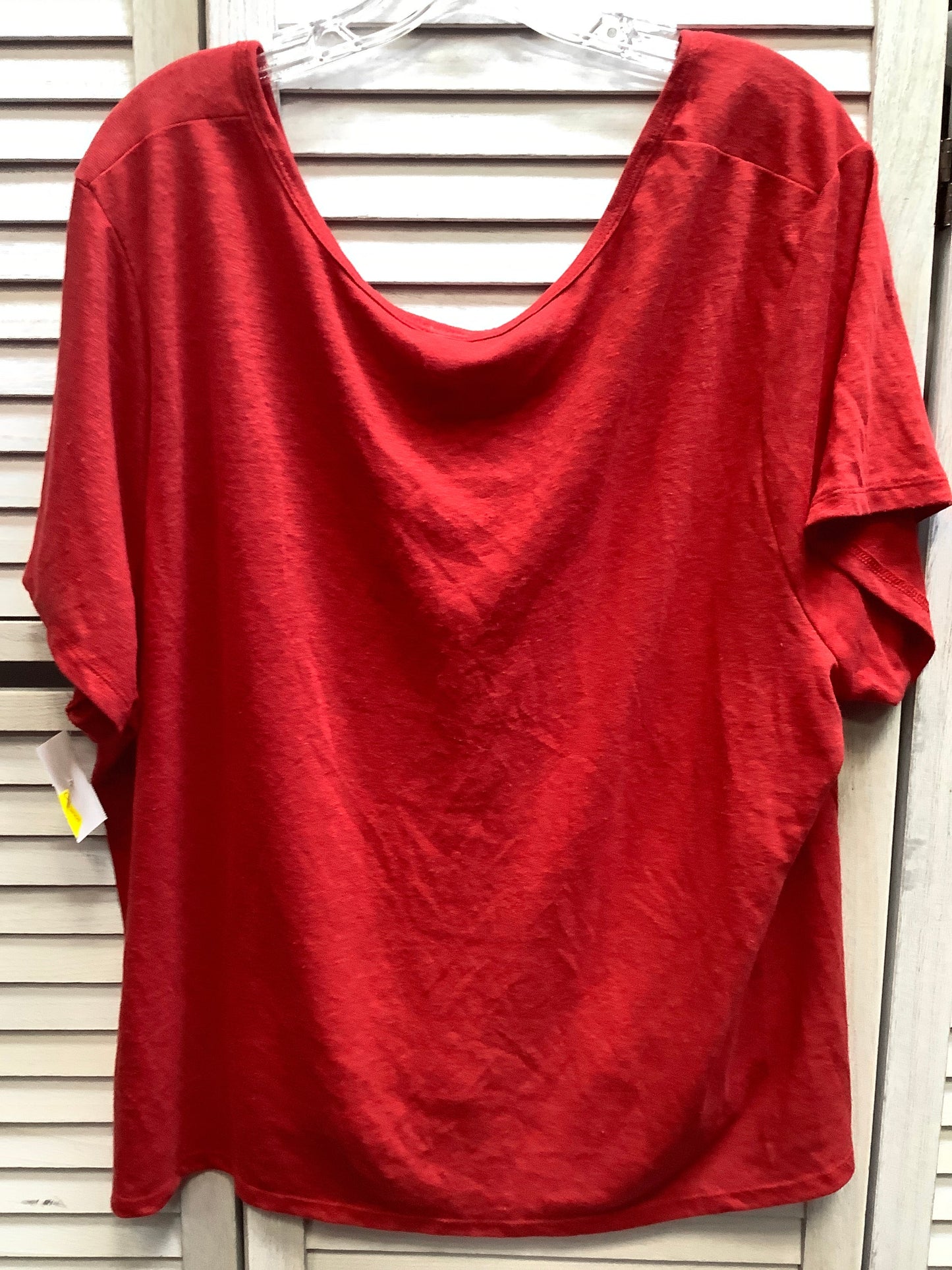 Red Top Short Sleeve Basic Old Navy, Size 2x