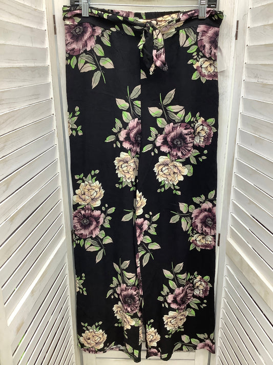 Pants Lounge By Charlotte Russe In Floral Print, Size: L