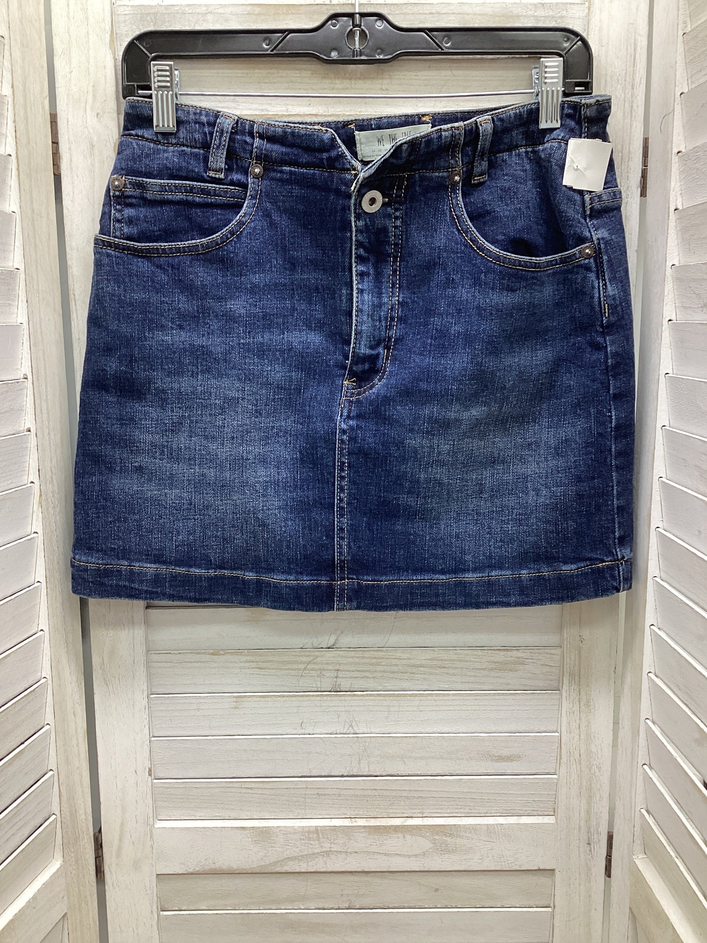 Skirt Mini & Short By We The Free In Blue Denim, Size: 6