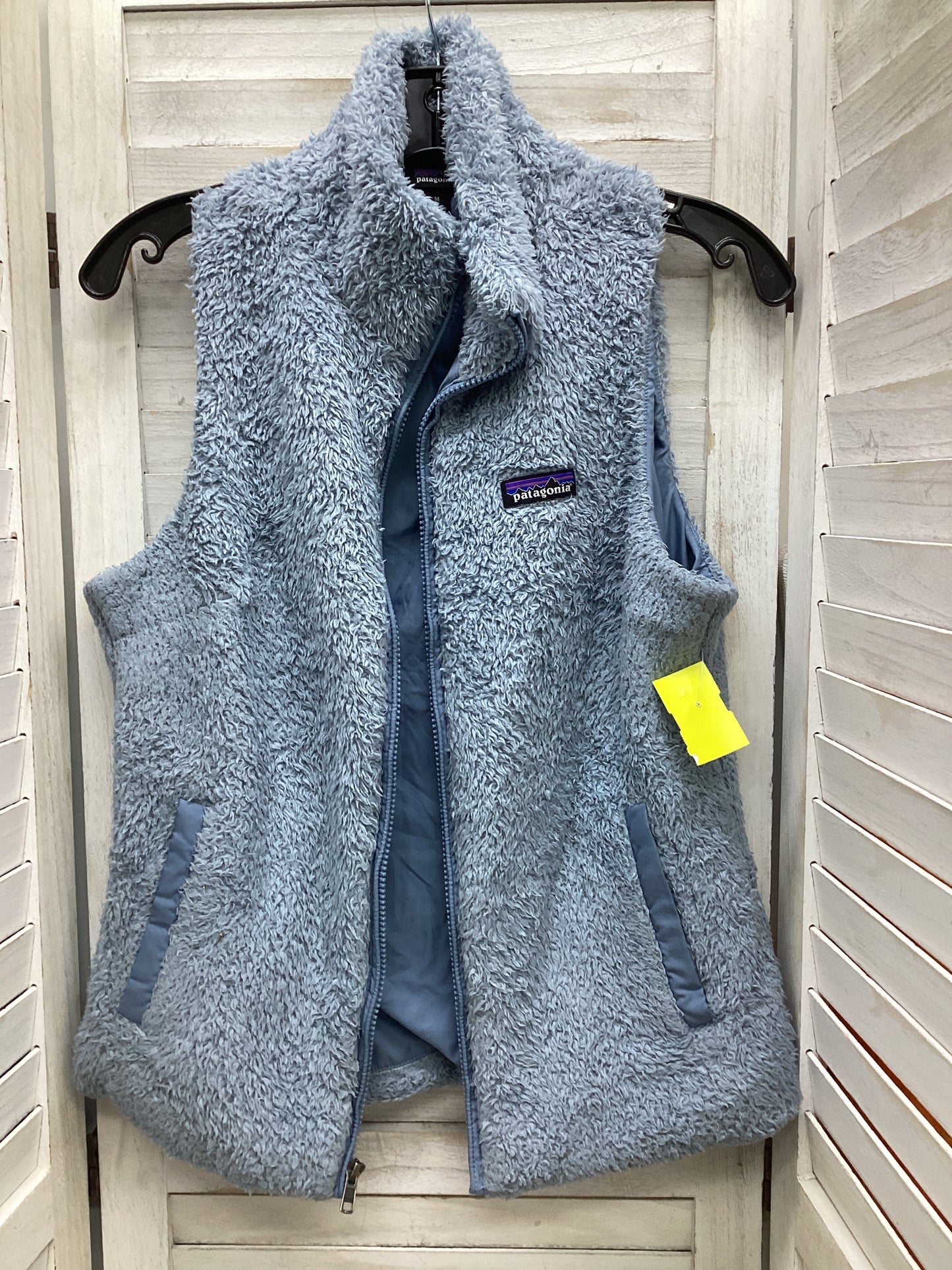 Vest Faux Fur & Sherpa By Patagonia In Blue, Size: M