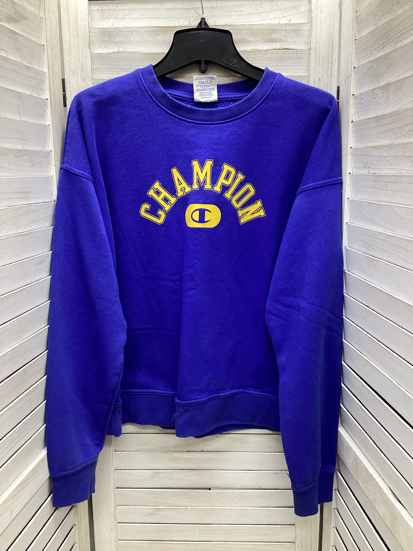 Sweatshirt Crewneck By Champion In Blue, Size: S