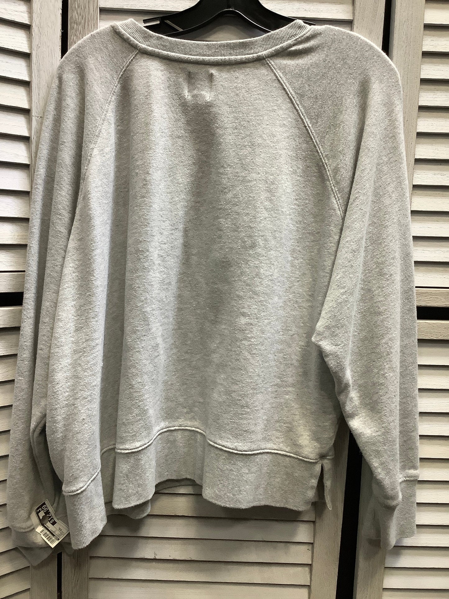 Sweatshirt Crewneck By Gap In Grey, Size: Xxl