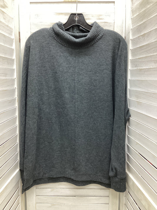 Top Long Sleeve By Loft In Grey, Size: L