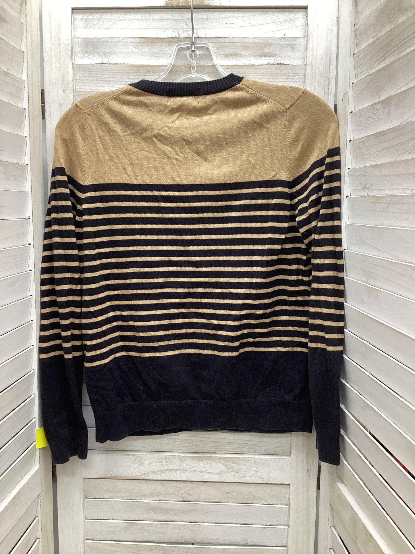 Cardigan By Lands End In Striped Pattern, Size: S