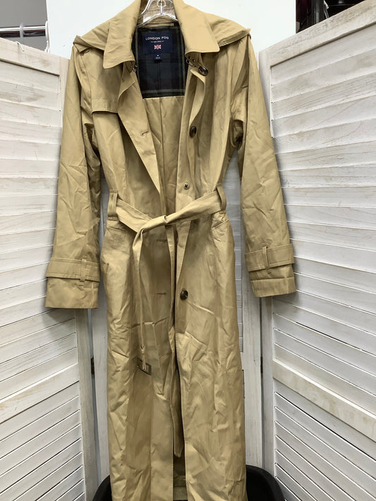 Coat Trench Coat By London Fog In Tan, Size: M