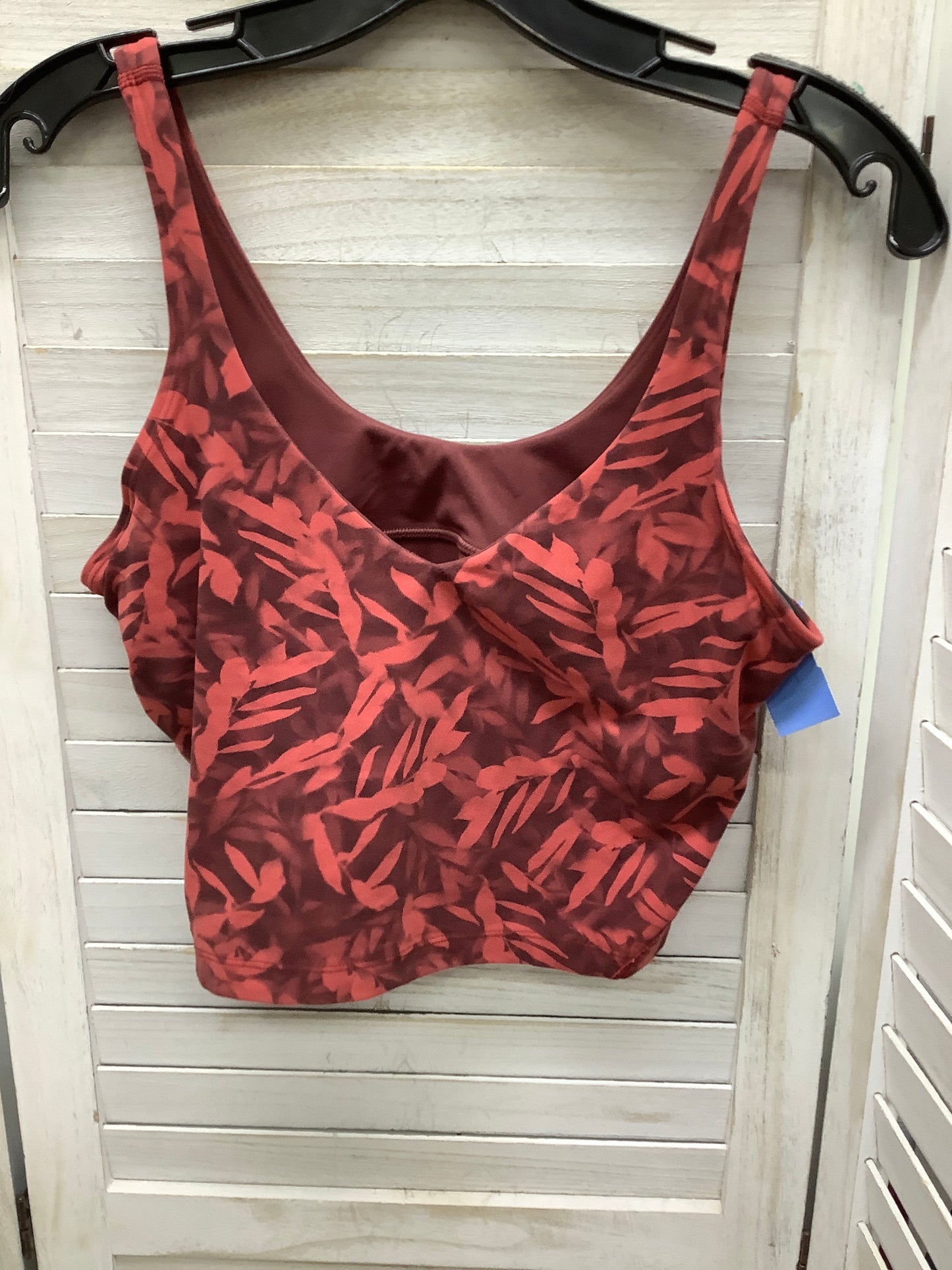 Athletic Bra By Lululemon In Red, Size: 10