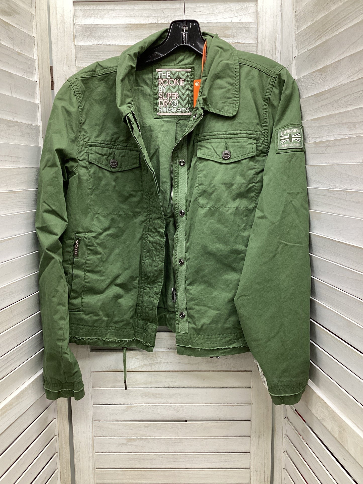 Jacket Utility By Clothes Mentor In Green, Size: 6