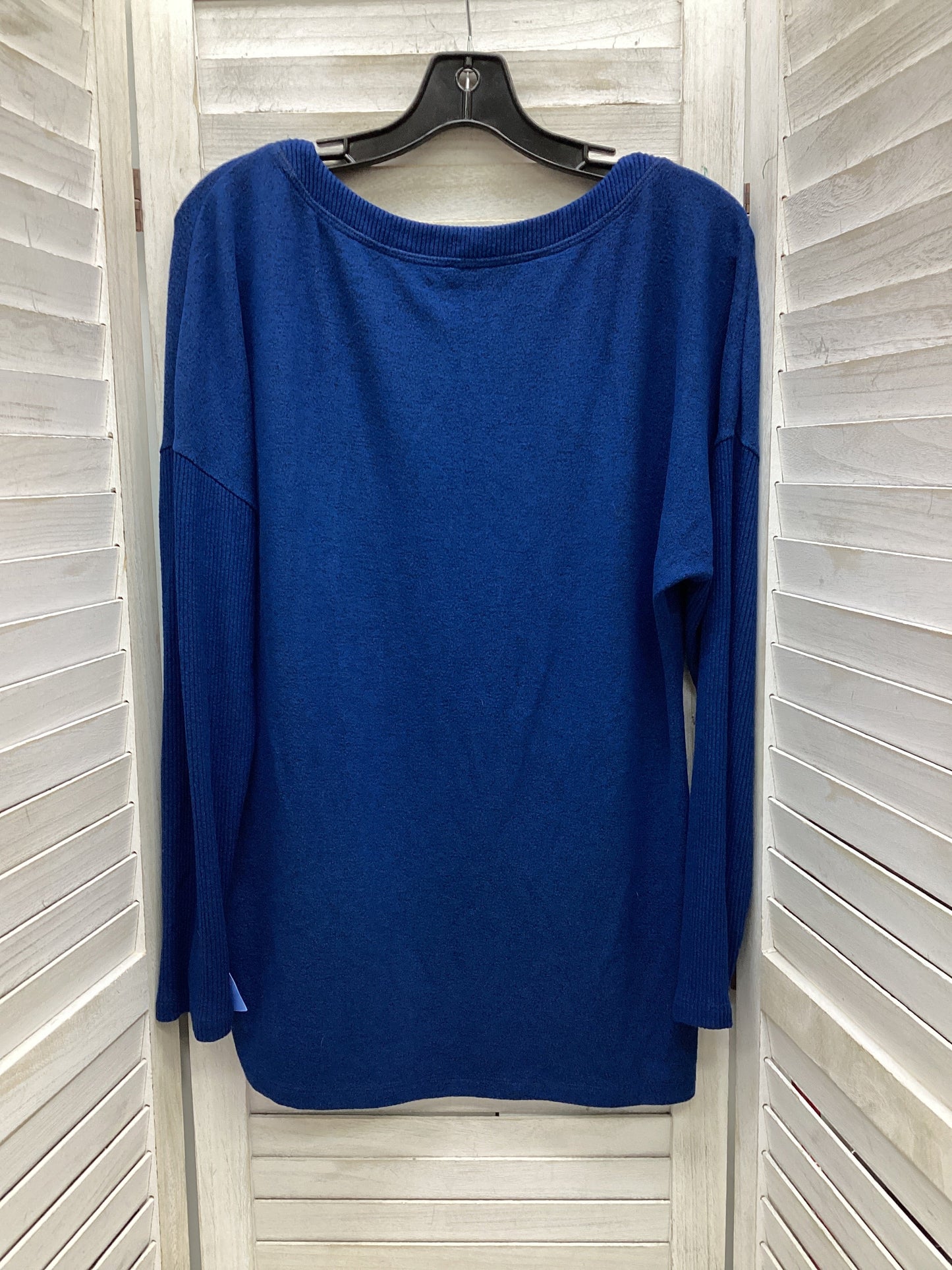 Top Long Sleeve By White House Black Market In Blue, Size: M