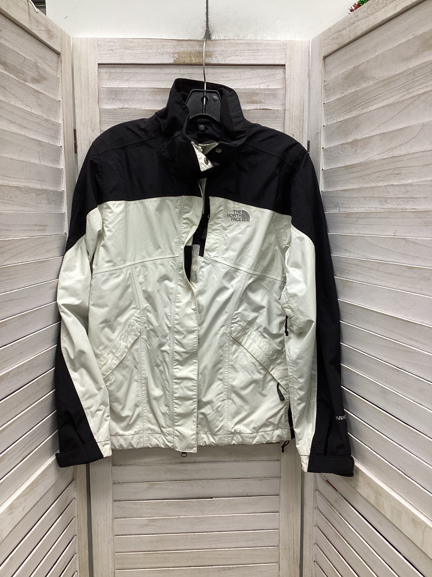 Jacket Windbreaker By The North Face In Black & White, Size: S