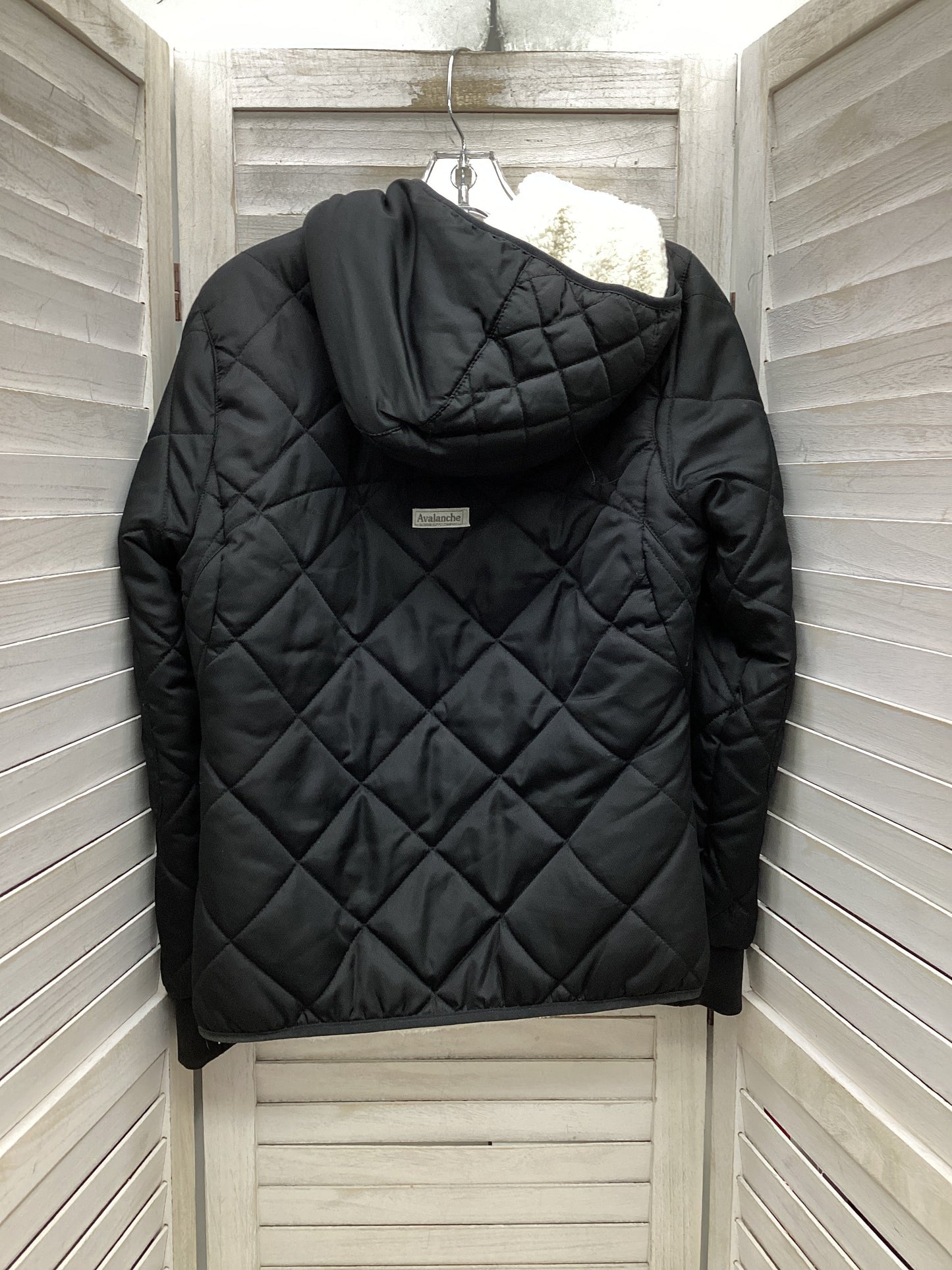 Coat Puffer & Quilted By Avalanche In Black, Size: M