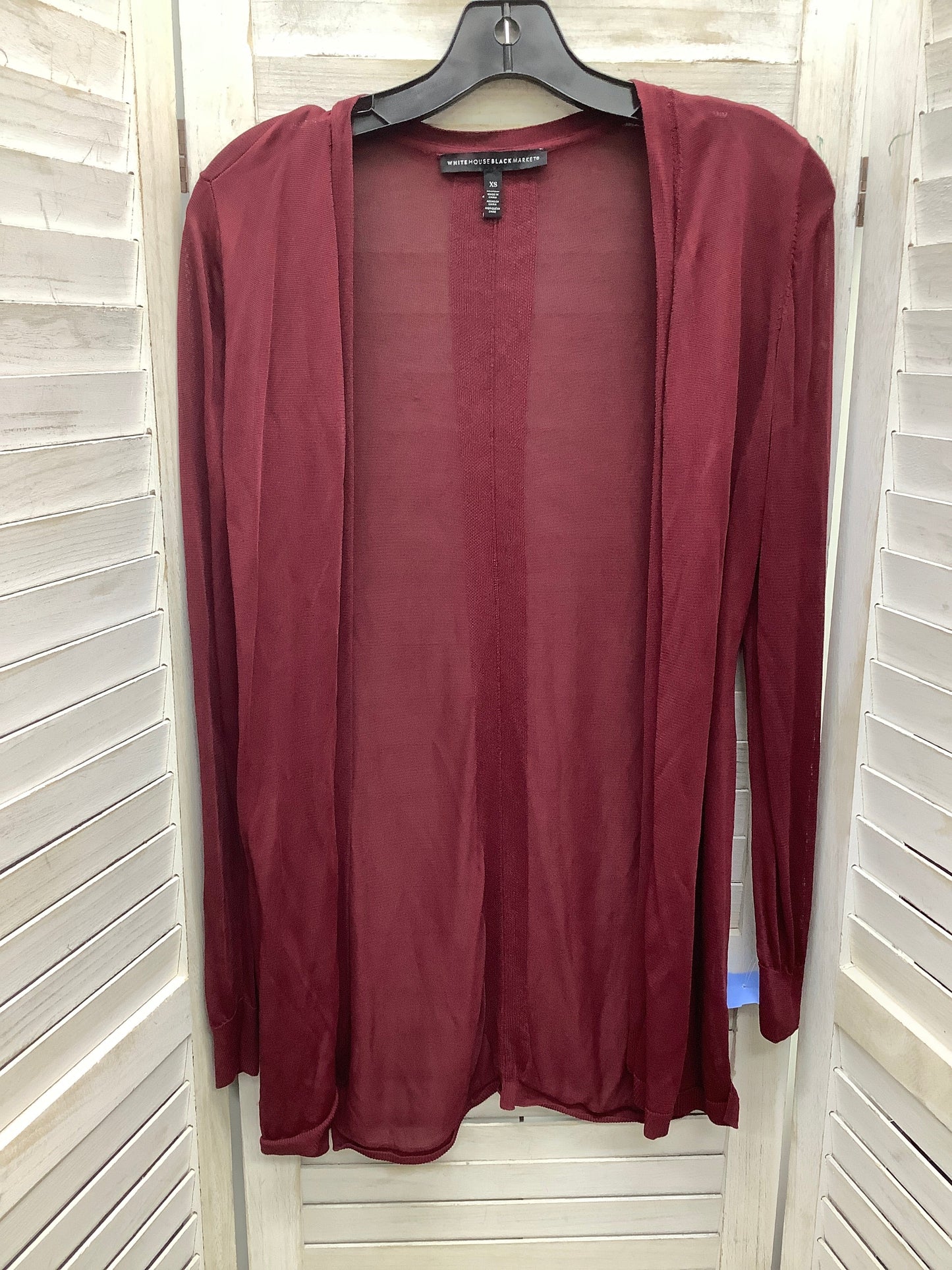 Cardigan By White House Black Market In Maroon, Size: Xs