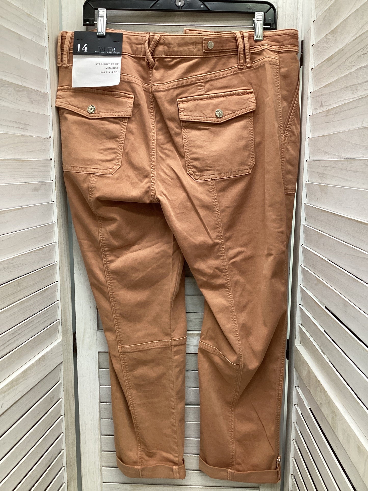 Pants Cropped By White House Black Market In Copper, Size: 14