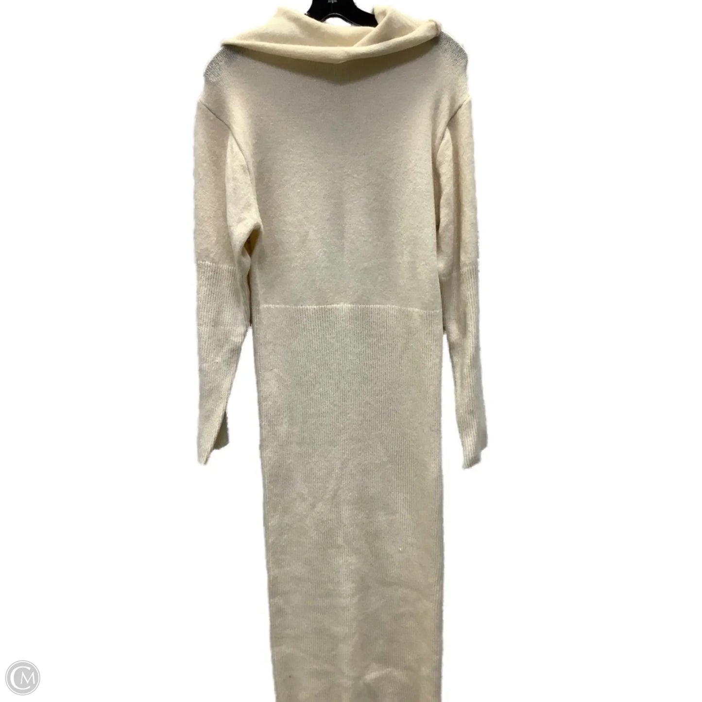 Dress Sweater By Fashion Nova In Ivory, Size: S