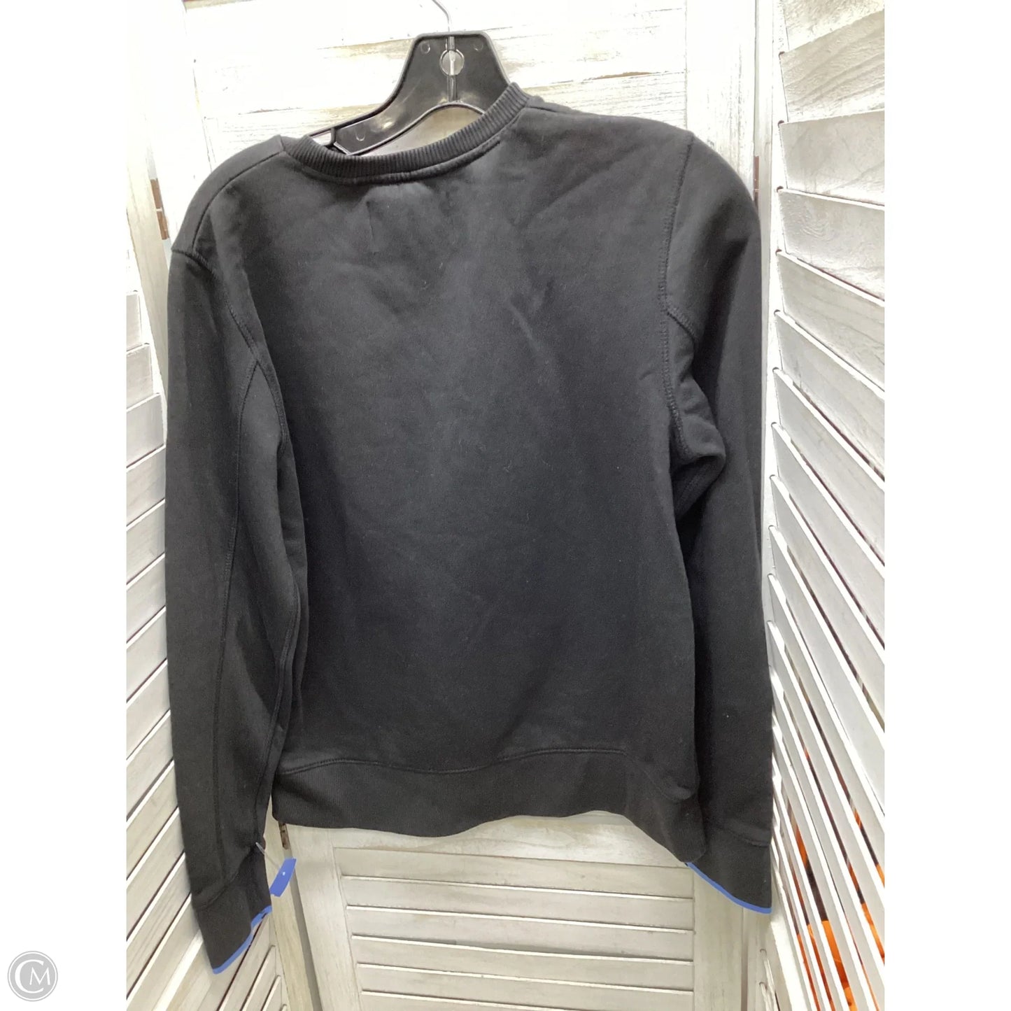 Sweatshirt Crewneck By Calvin Klein In Black, Size: M