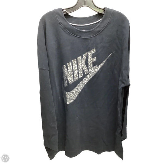 Sweatshirt Crewneck By Nike Apparel In Black, Size: Xl