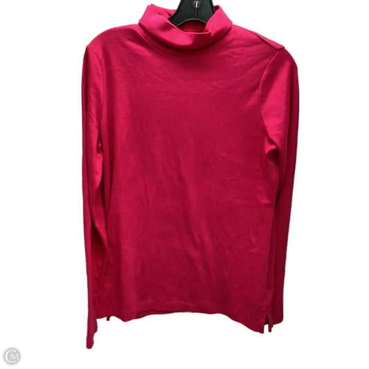Top Long Sleeve By Lands End In Pink, Size: M