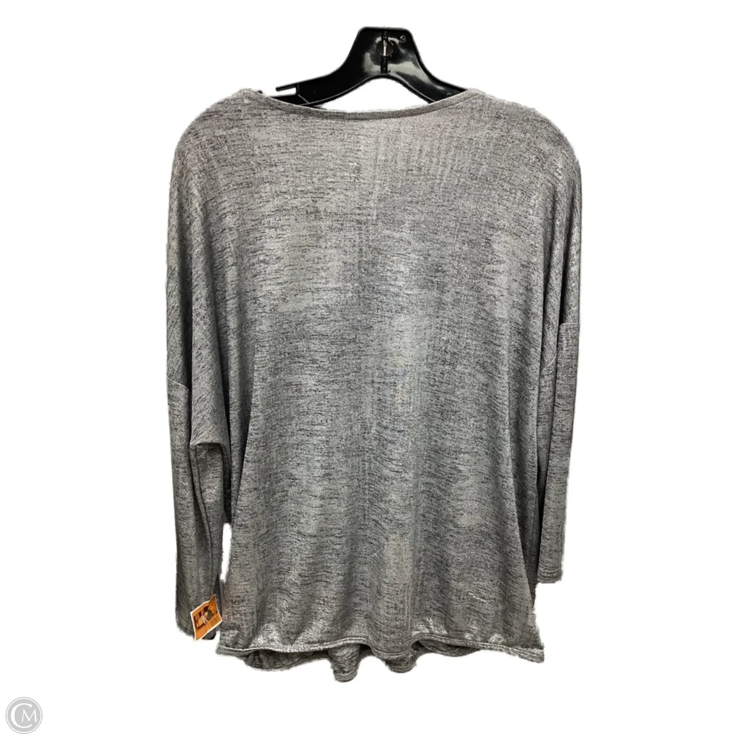Top Long Sleeve By New York And Co In Silver, Size: M