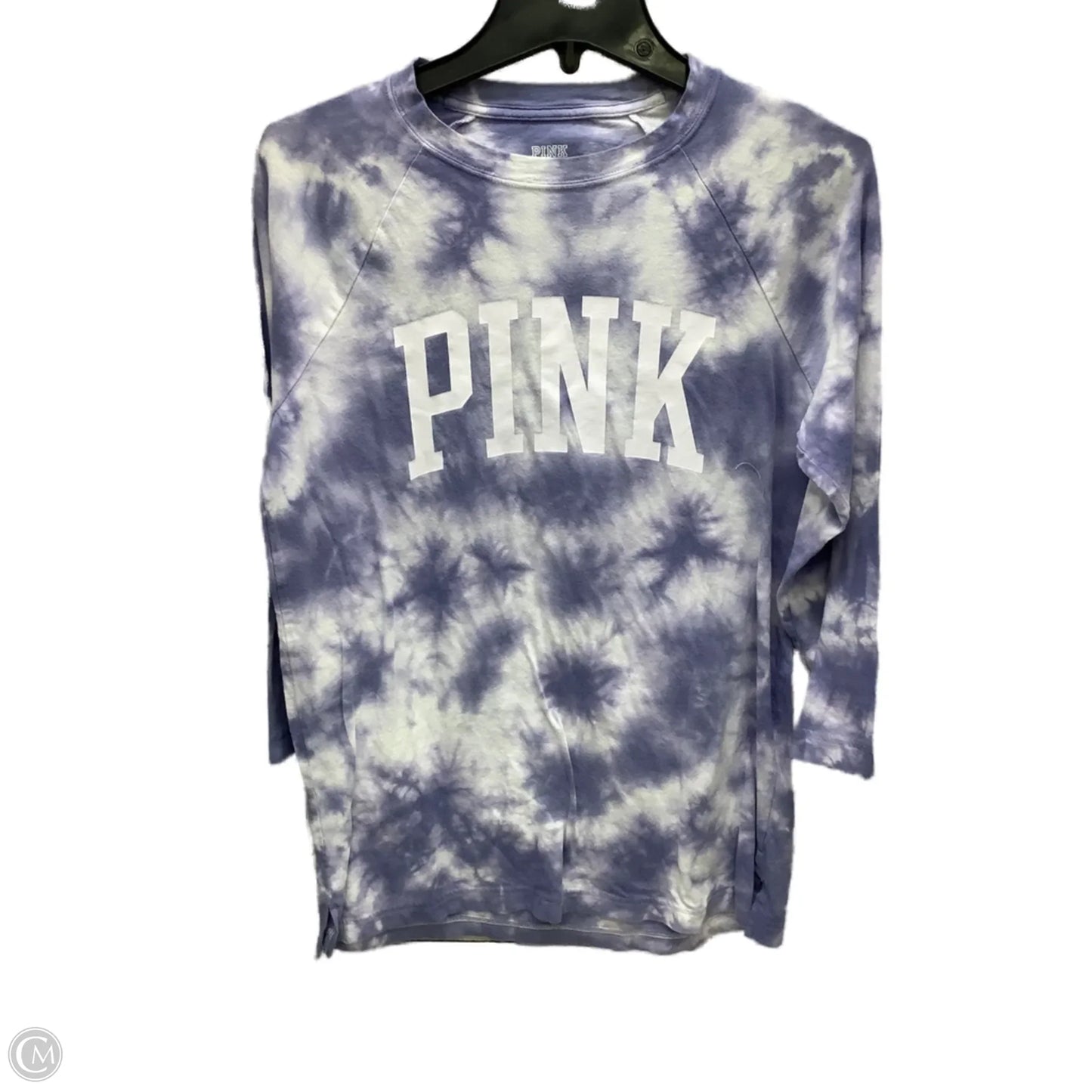 Top Long Sleeve By Pink In Tie Dye Print, Size: Xs