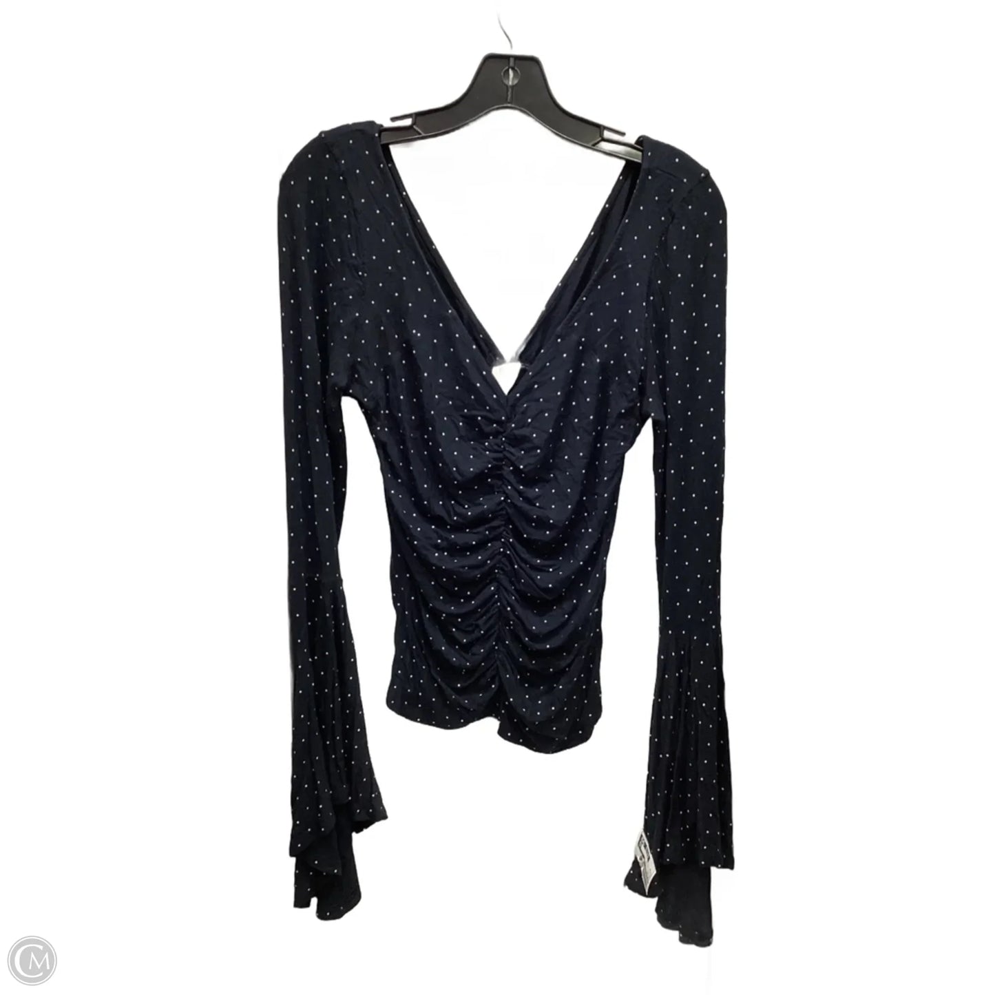 Top Long Sleeve By We The Free In Polkadot Pattern, Size: M