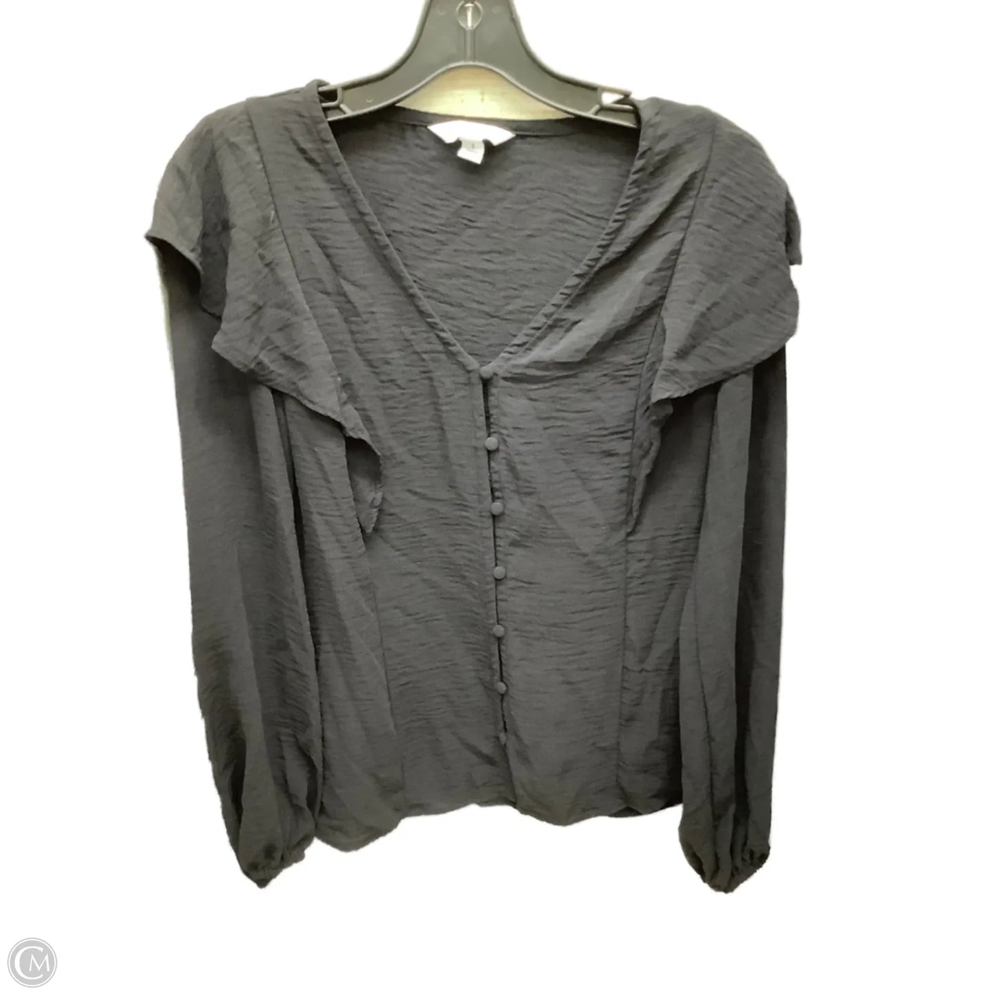 Top Long Sleeve By Nine West Apparel In Black, Size: S