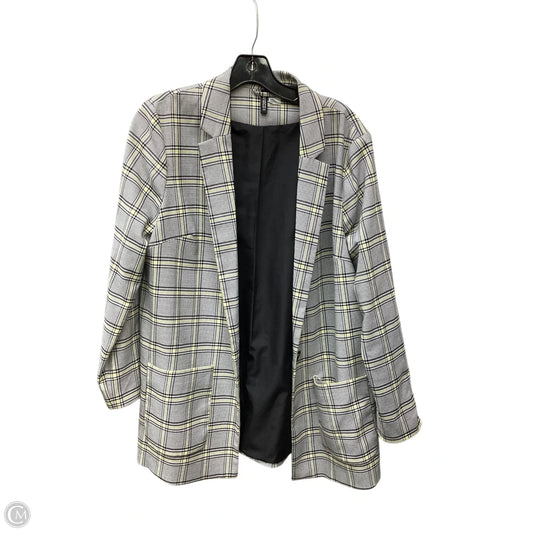 Blazer By Divided In Plaid Pattern, Size: M