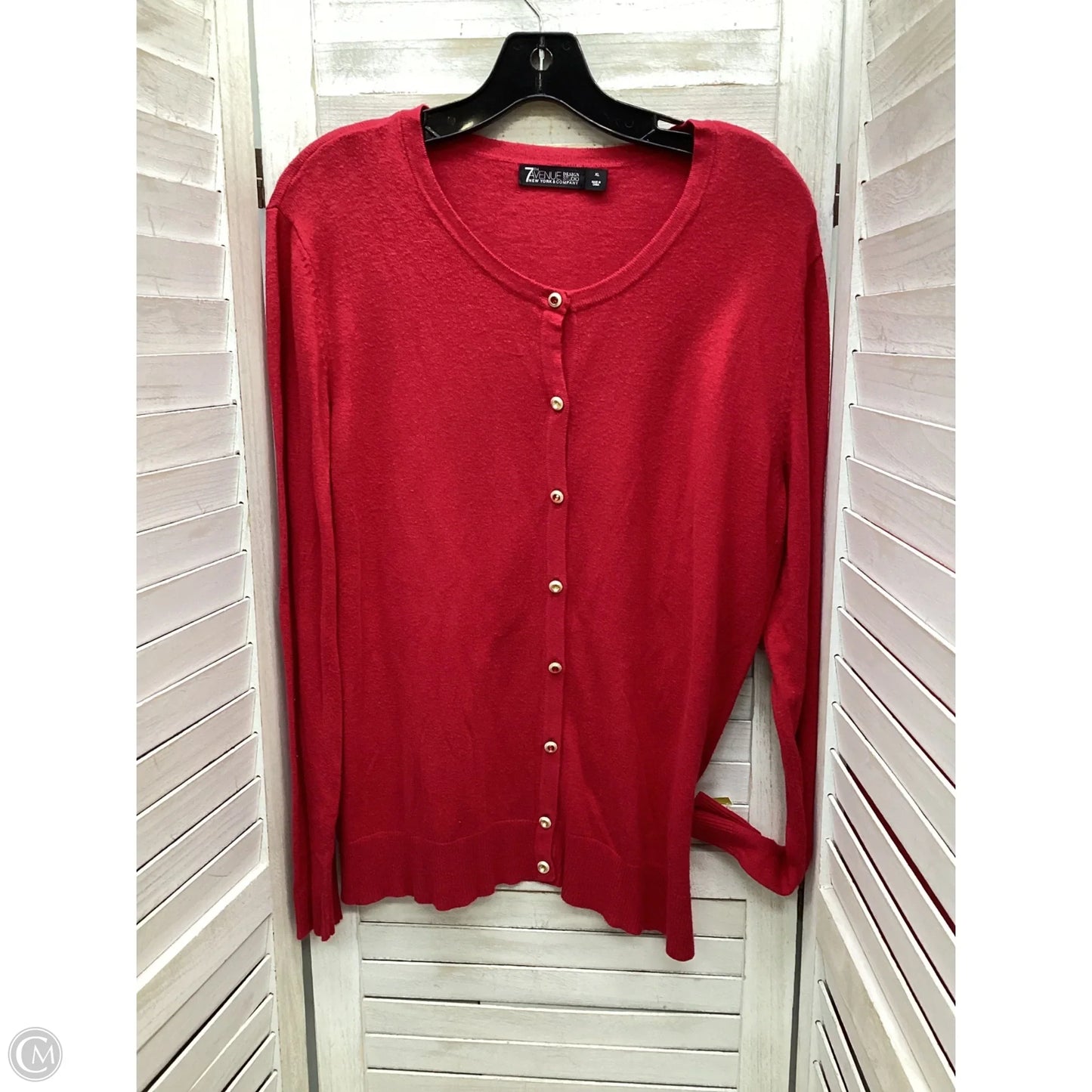Cardigan By New York And Co In Red, Size: Xl