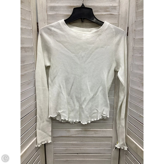 Top Long Sleeve By We The Free In White, Size: Xs