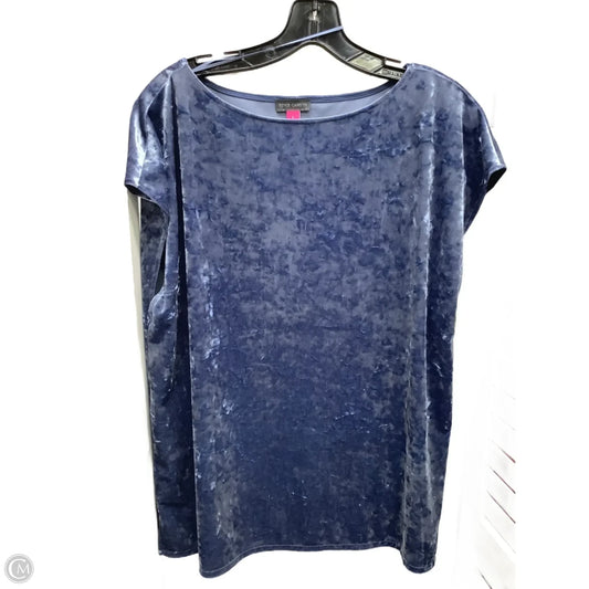 Top Short Sleeve By Vince Camuto In Blue, Size: L