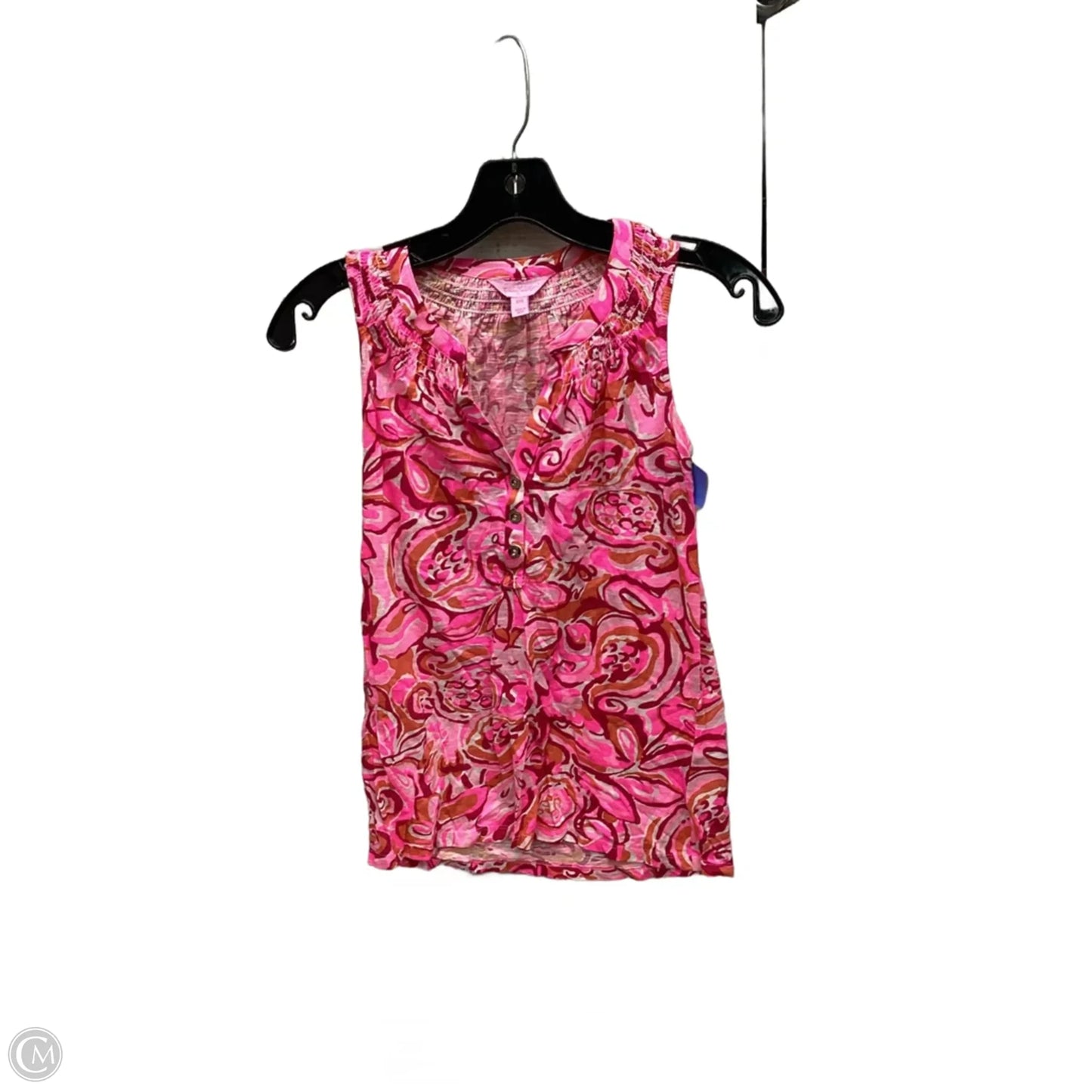 Top Sleeveless Designer By Lilly Pulitzer In Pink, Size: Xxs