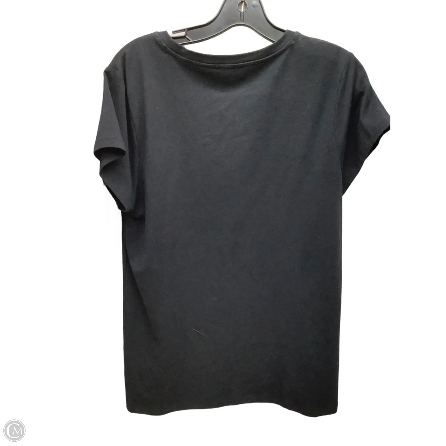 Top Short Sleeve By Calvin Klein In Black, Size: L