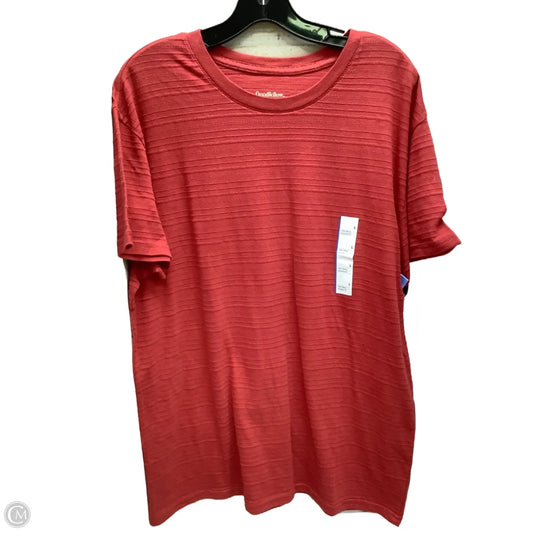 Top Short Sleeve By Clothes Mentor In Coral, Size: L