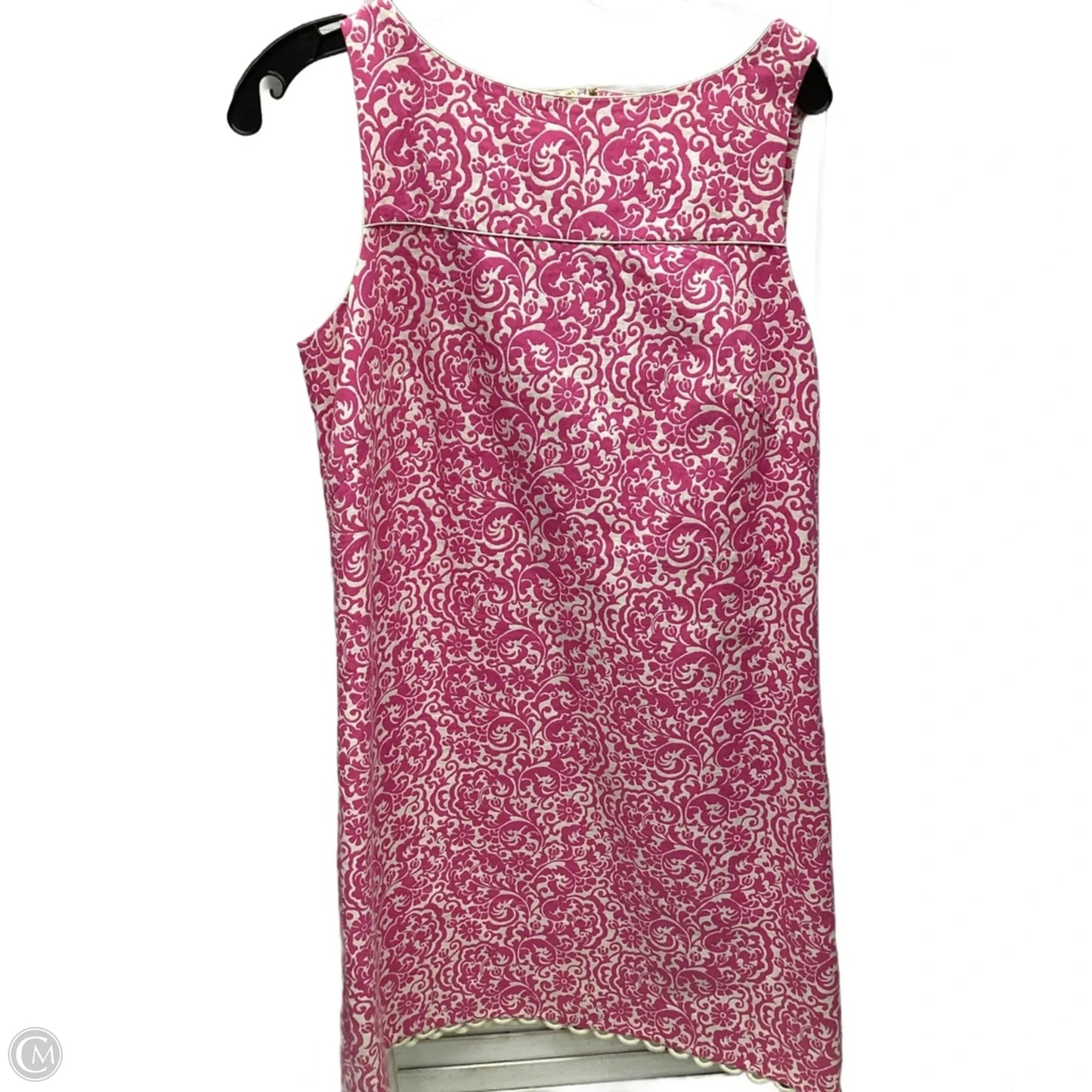 Dress Designer By Lilly Pulitzer In Pink & White, Size: 10