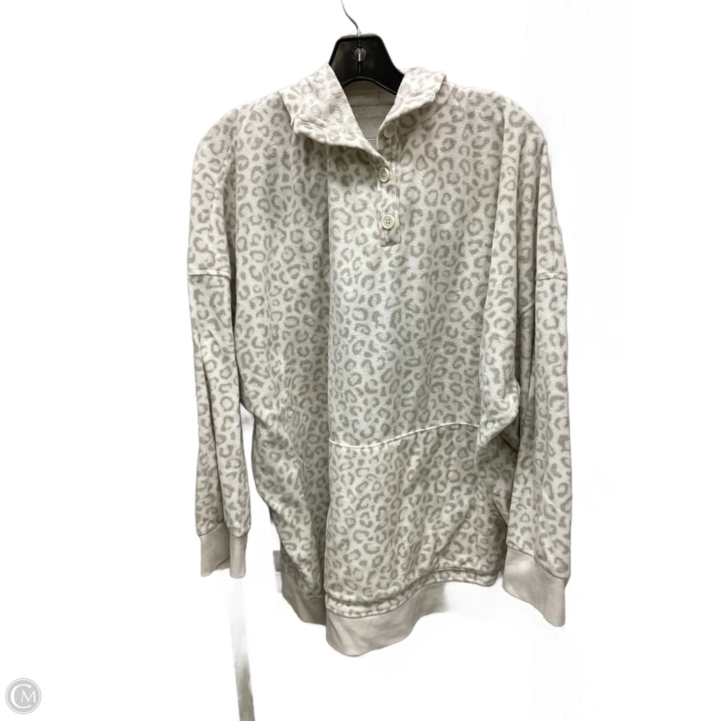Sweatshirt Hoodie By Old Navy In Leopard Print, Size: 3x