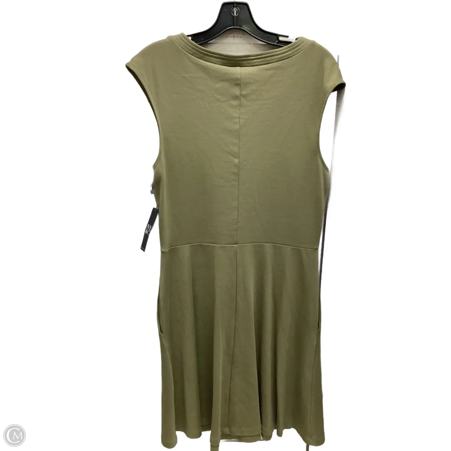 Dress Casual Midi By New York And Co In Green, Size: M