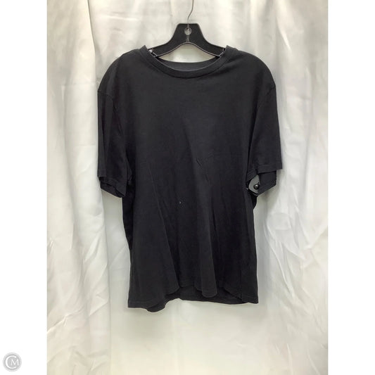 Top Short Sleeve By H&m In Black, Size: L