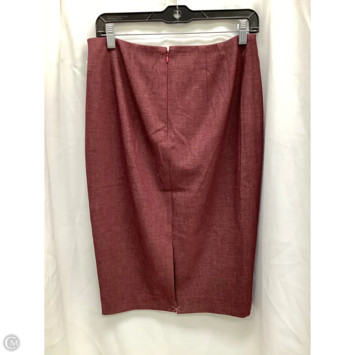 Skirt Midi By Express In Maroon, Size: 8