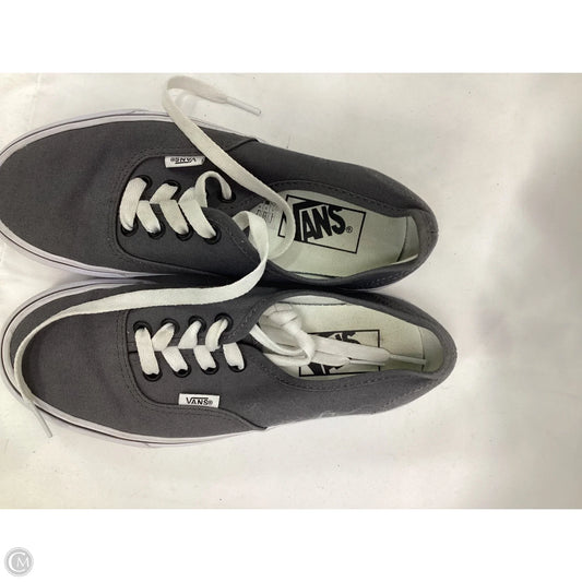 Shoes Flats By Vans In Grey, Size: 6