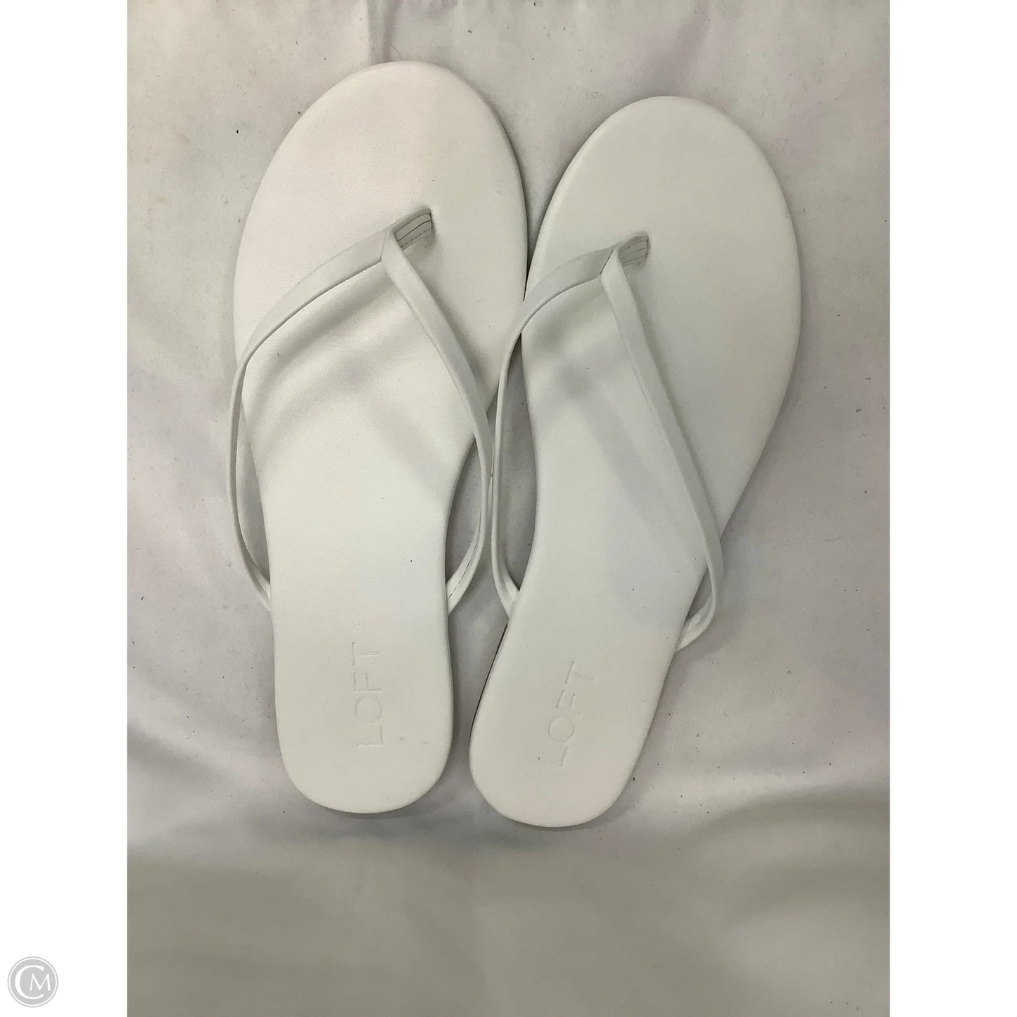 Sandals Flats By Loft In White, Size: 9