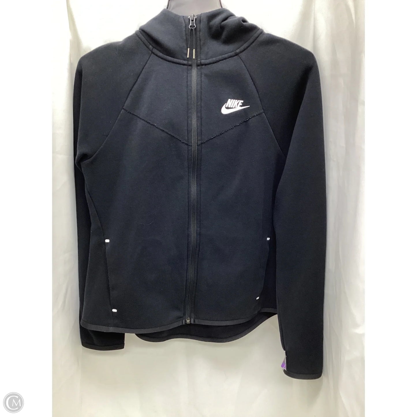 Athletic Jacket By Nike Apparel In Black, Size: S