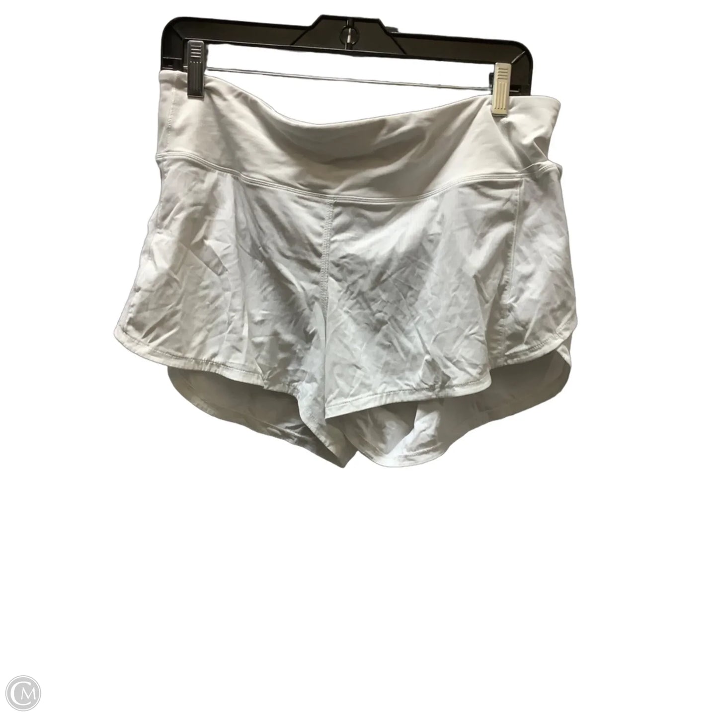 Athletic Shorts By Lululemon In White, Size: 10