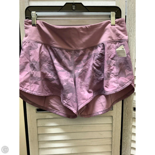 Athletic Shorts By Lululemon In Camouflage Print, Size: 8