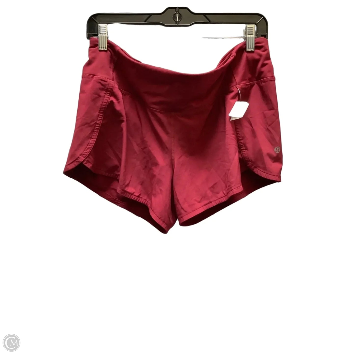 Athletic Shorts By Lululemon In Red, Size: 10