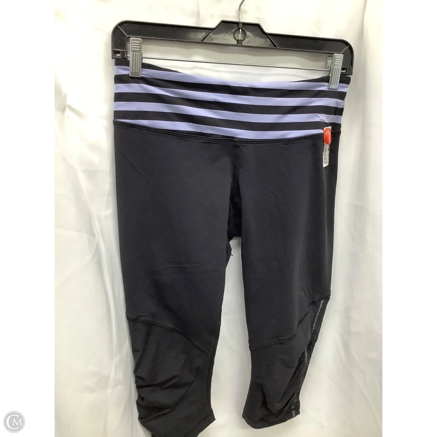 Athletic Leggings Capris By Lululemon In Black & Blue, Size: 8