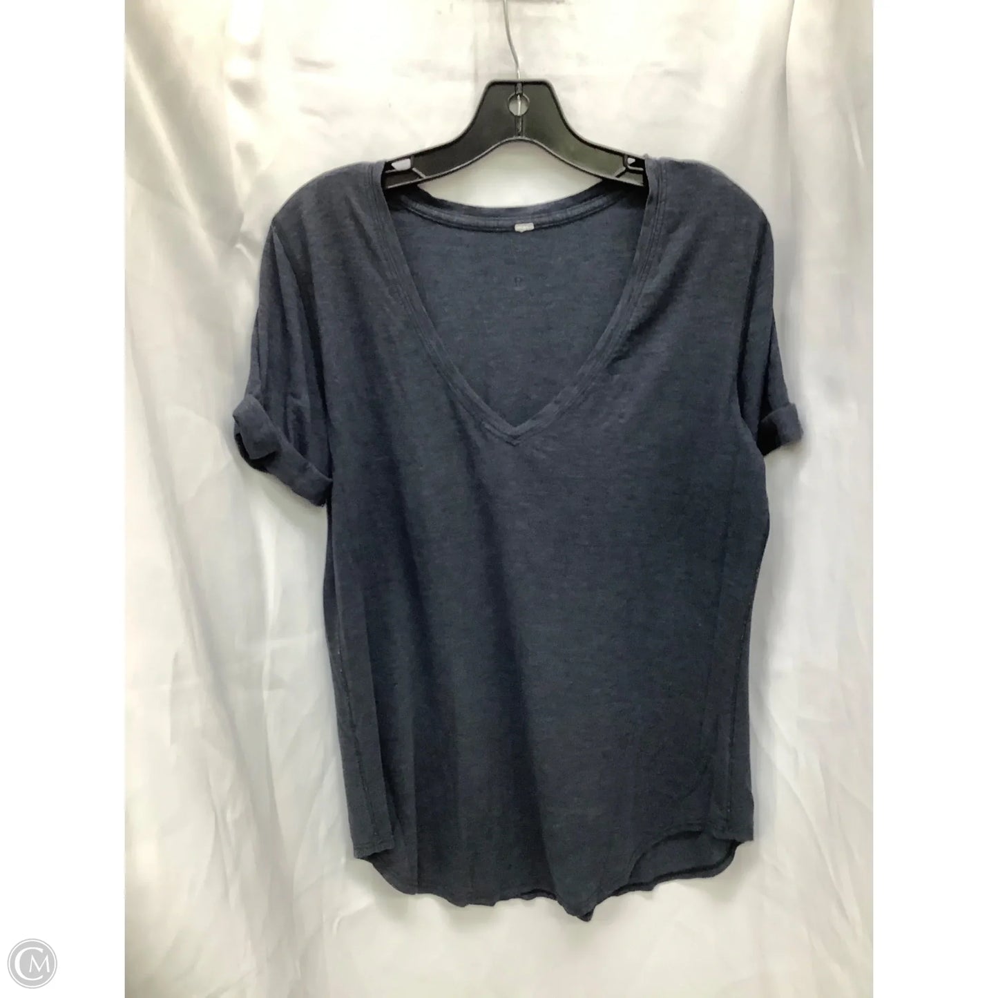 Top Short Sleeve By Lululemon In Grey, Size: 12