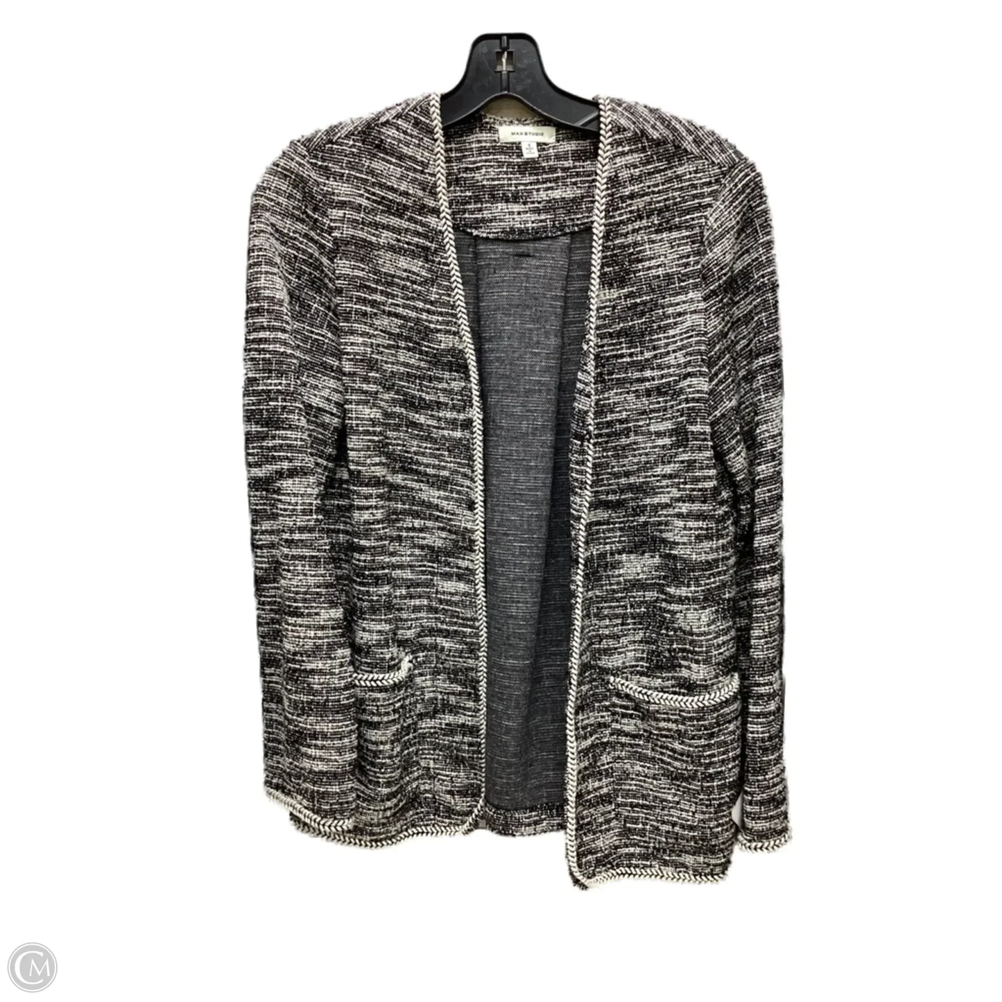 Blazer By Max Studio In Black & White, Size: S