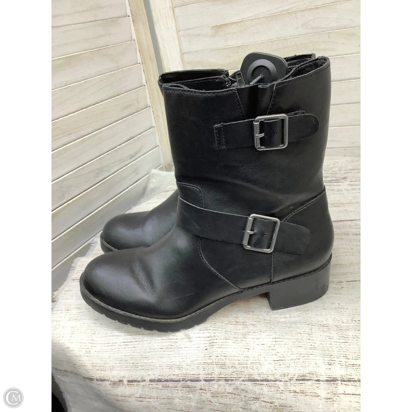 Boots Ankle Heels By Style And Company In Black, Size: 8