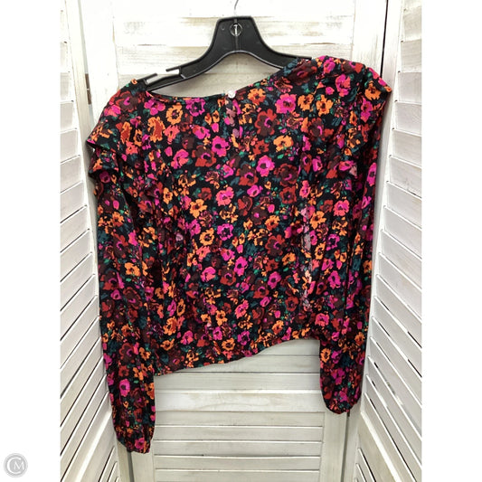 Top Long Sleeve By Wild Fable In Floral Print, Size: L