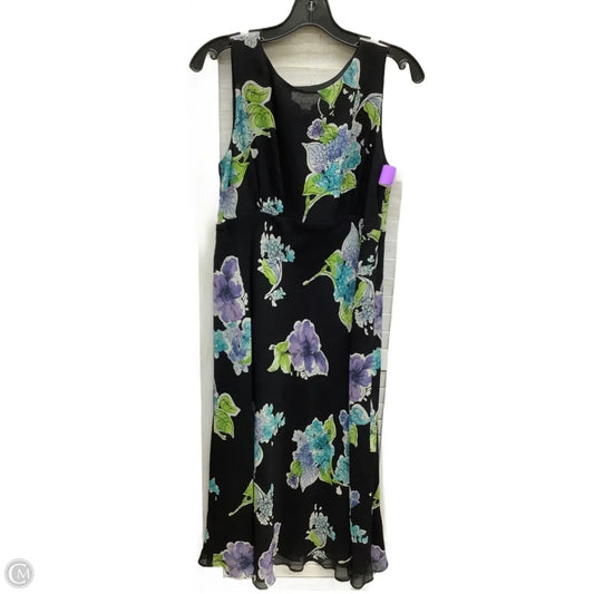 Dress Casual Midi By Talbots In Floral Print, Size: 8