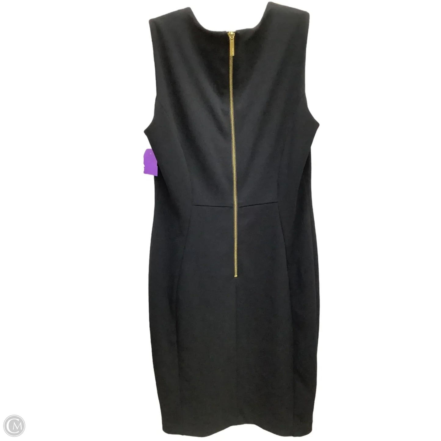 Dress Casual Midi By Calvin Klein In Black, Size: 8
